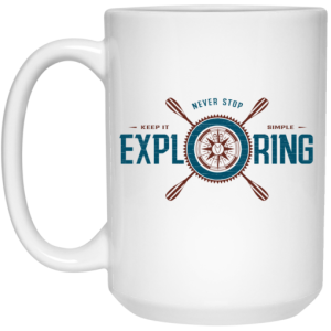 Joe Robinet Never Stop Exploring Mug 4