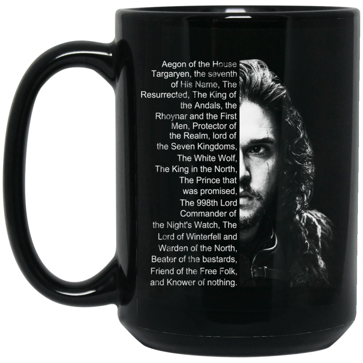 Jon Snow List Name Aegon Of The House Mug Jon Snow List Name Aegon Of The House Mug