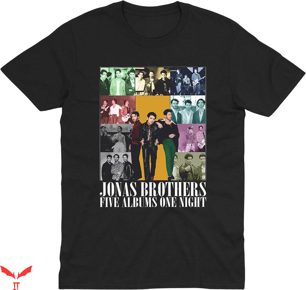 Jonas Brothers T-Shirt Five Albums One Night Tour 2023 Shirt Jonas Brothers T-Shirt Five Albums One Night Tour 2023 Shirt