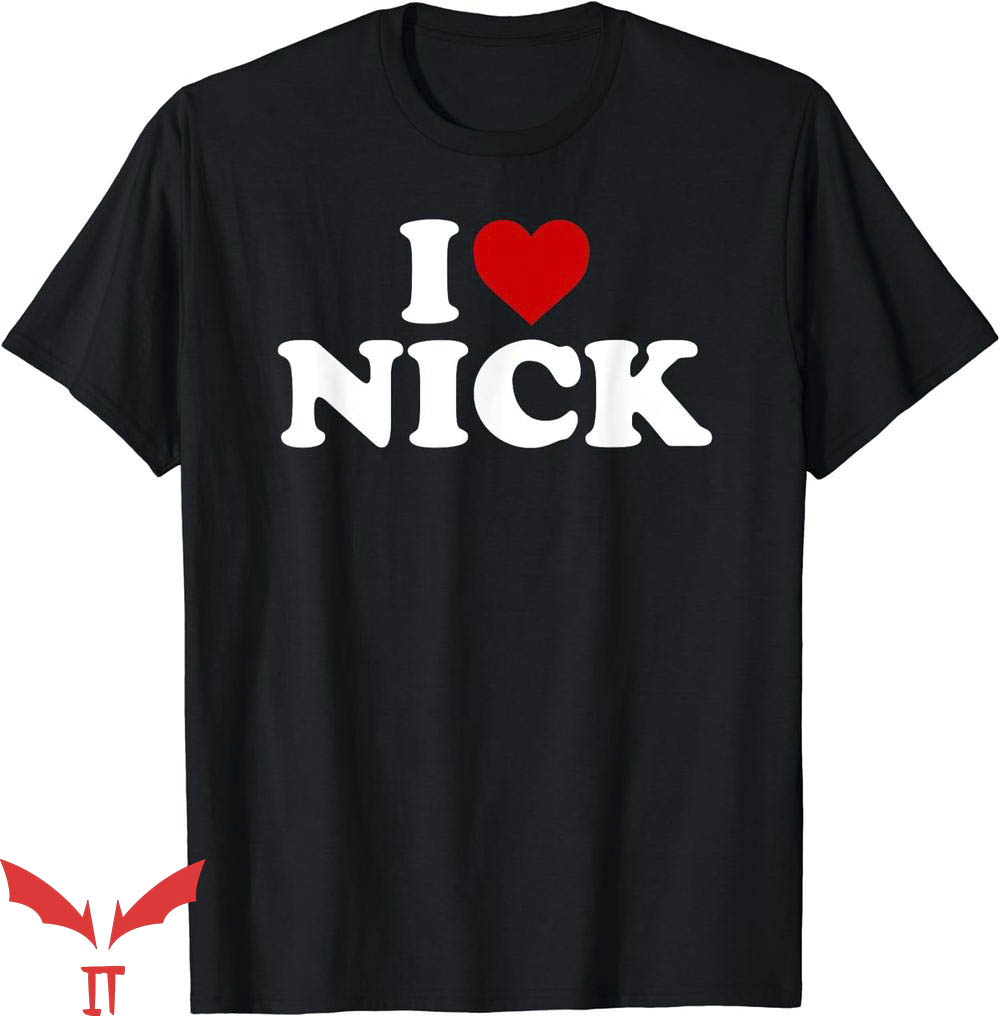 Jonas Brothers T-Shirt I Love Nick Heart T-Shirt Trending Jonas Brothers T-Shirt I Love Nick Heart T-Shirt Trending