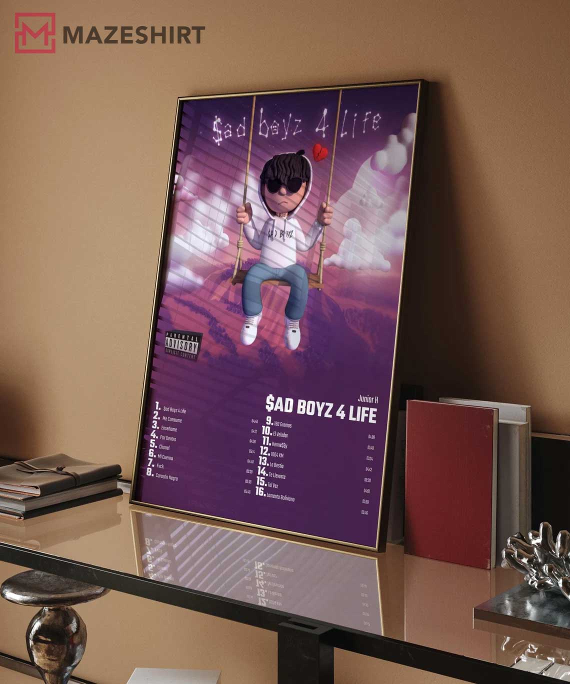 Junior H Sad Boyz 4 Life Album Cover Poster Junior H Sad Boyz 4 Life Album Cover Poster