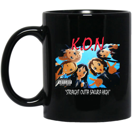 K.O.N Straight Outta Sakura High Black Mug K.O.N Straight Outta Sakura High Black Mug