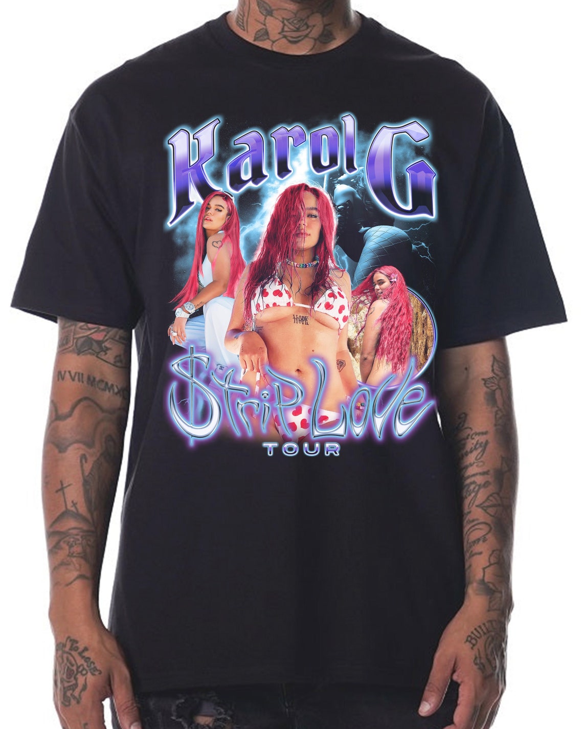 Karol G Strip Love Tour Concert Merch 90s Vintage T-shirt - Apparel, Mug, Home Decor - Perfect Gift For Everyone Karol G Strip Love Tour Concert Merch 90s Vintage T-shirt - Apparel, Mug, Home Decor - Perfect Gift For Everyone