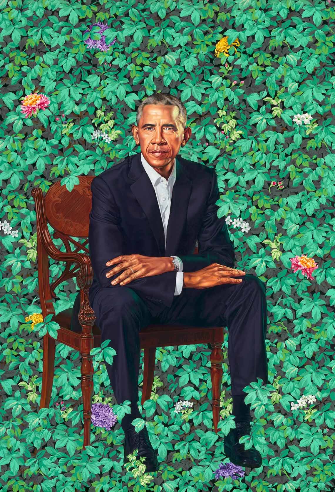 Kehinde Wiley Portrait Of Barack Obama Poster Kehinde Wiley Portrait Of Barack Obama Poster
