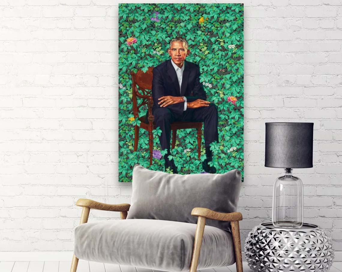 Kehinde Wiley Portrait Of Barack Obama Poster Kehinde Wiley Portrait Of Barack Obama Poster