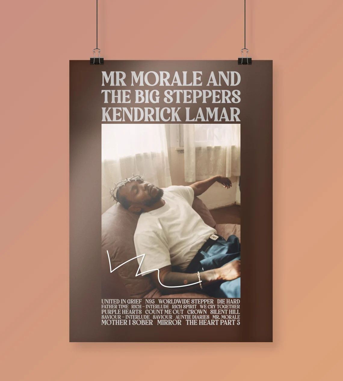 Kendrick Lamar Mr Morale And The Big Steppers Poster Kendrick Lamar Mr Morale And The Big Steppers Poster