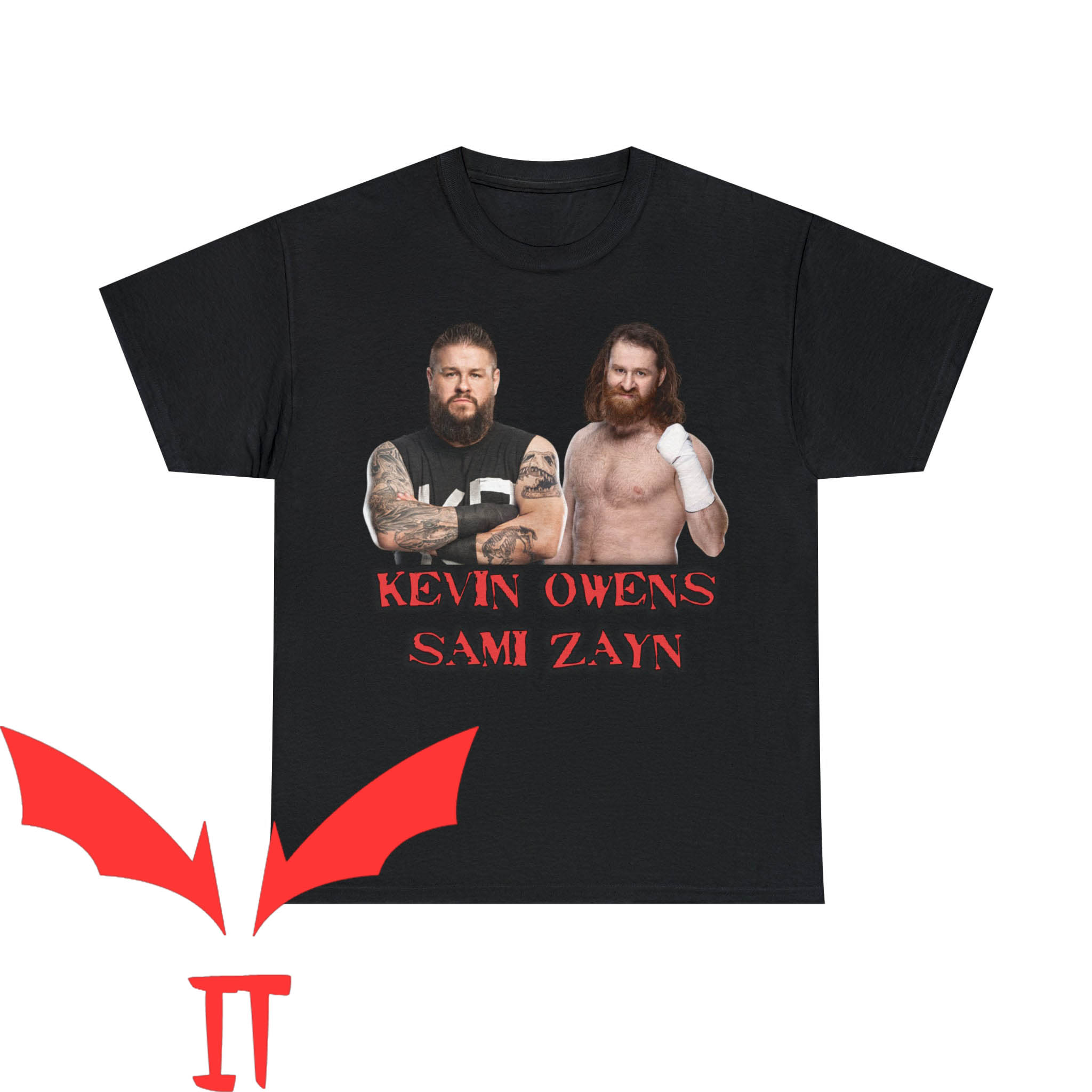 Kevin Owens T-Shirt Sami Zayn KO KZ Pro Wrestling Superstar Kevin Owens T-Shirt Sami Zayn KO KZ Pro Wrestling Superstar