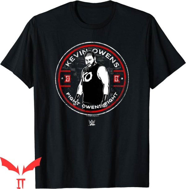 Kevin Owens T-Shirt WWE Fight Centered Wrestling Poster