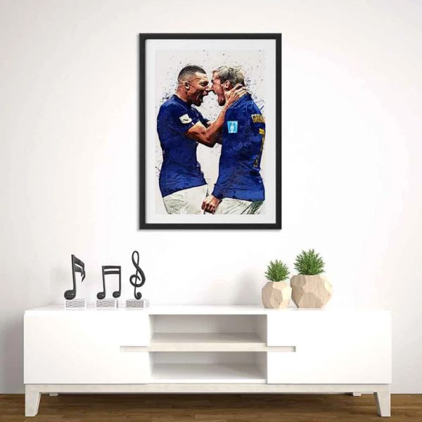 Kylian Mbappe Antoine Griezmann France Best Poster