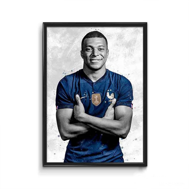 Kylian Mbappe Art Print Wall Poster Kylian Mbappe Art Print Wall Poster