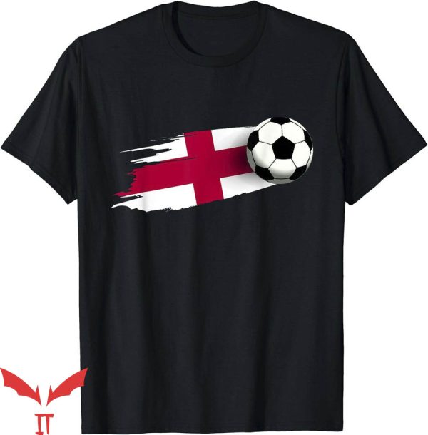 Ladies England T-Shirt Flag Jersey England Soccer Team NFL