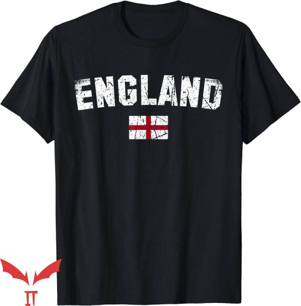 Ladies England T-Shirt Flag Vintage Shirt NFL