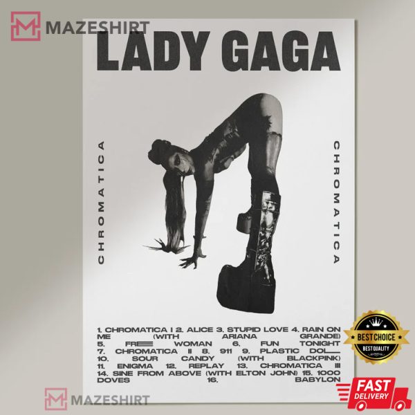 Lady Gaga Chromatica Full Track List Poster