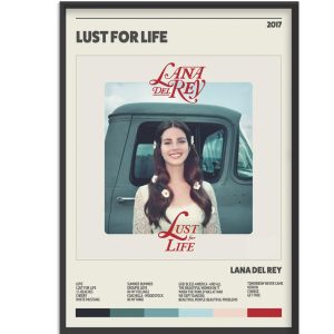 Lana Del Rey Lust For Life Music Poster