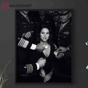 Lana Del Rey Smoking Cigarettefashion Retro Art Print Poster