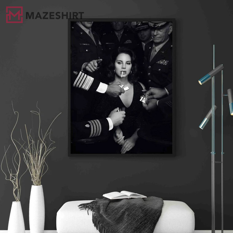 Lana Del Rey Smoking Cigarettefashion Retro Art Print Poster Lana Del Rey Smoking Cigarettefashion Retro Art Print Poster