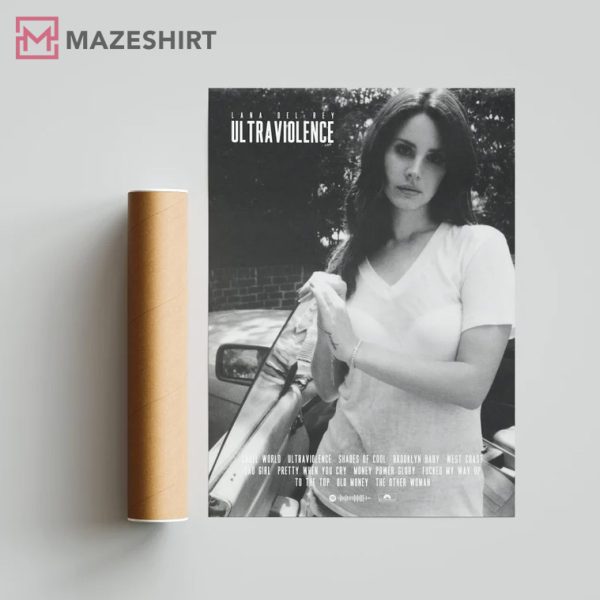 Lana Del Rey ‘Ultraviolence’ Album Gift Fan Poster