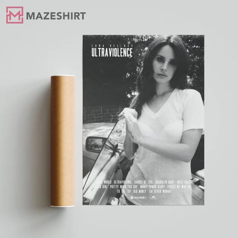 Lana Del Rey 'Ultraviolence' Album Gift Fan Poster Lana Del Rey 'Ultraviolence' Album Gift Fan Poster