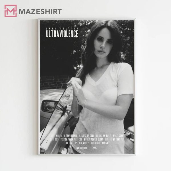 Lana Del Rey ‘Ultraviolence’ Album Gift Fan Poster