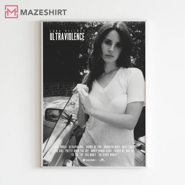 Lana Del Rey 'Ultraviolence' Album Gift Fan Poster Lana Del Rey 'Ultraviolence' Album Gift Fan Poster