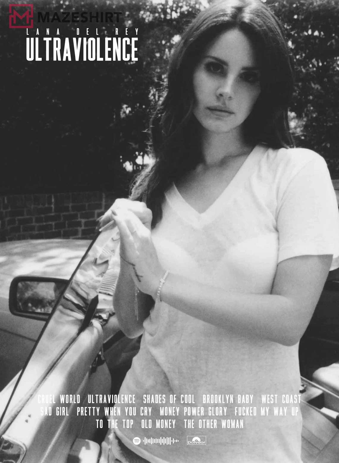 Lana Del Rey 'Ultraviolence' Album Gift Fan Poster Lana Del Rey 'Ultraviolence' Album Gift Fan Poster