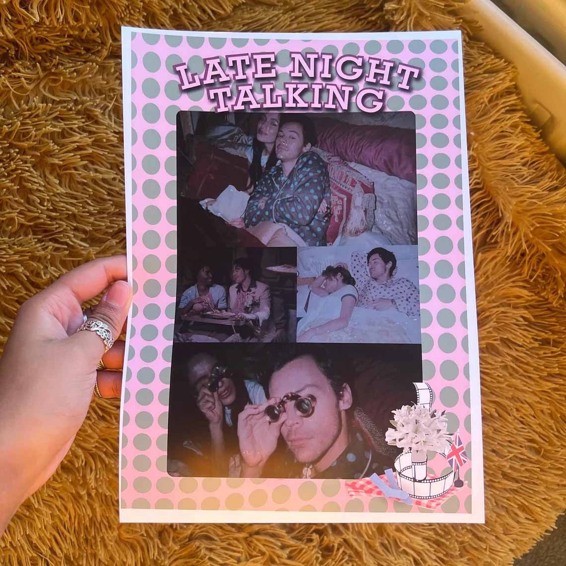 Late Night Talking Harry Styles Poster Late Night Talking Harry Styles Poster