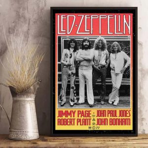Led Zeppelin 1977 Best Canvas Poster