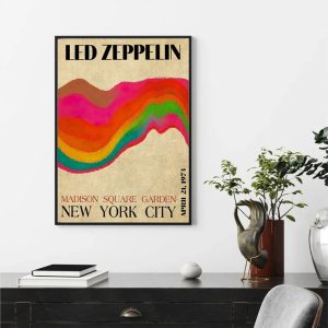 Led Zeppelin Rock Band Madison Square Garden Poster
