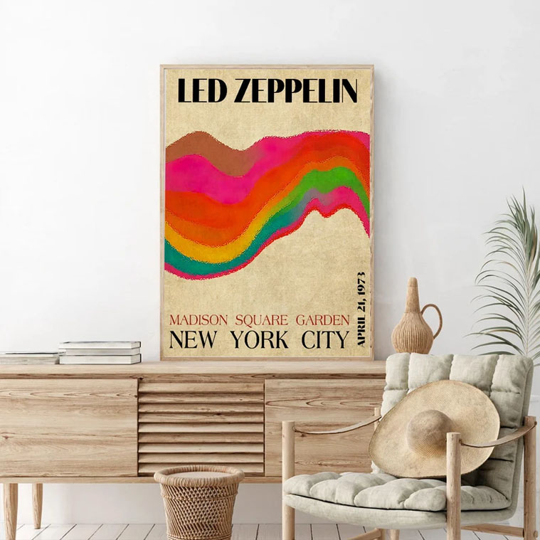 Led Zeppelin Rock Band Madison Square Garden Poster Led Zeppelin Rock Band Madison Square Garden Poster