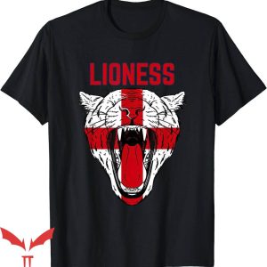 Like A Lioness T-Shirt Football Lioness English Flag Tee NFL