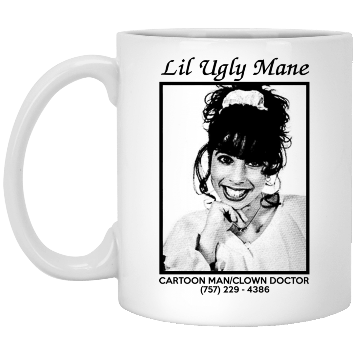 Lil Ugly Mane Cartoon Man Clown Doctor White Mug Lil Ugly Mane Cartoon Man Clown Doctor White Mug