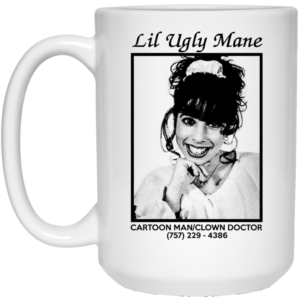 Lil Ugly Mane Cartoon Man Clown Doctor White Mug Lil Ugly Mane Cartoon Man Clown Doctor White Mug