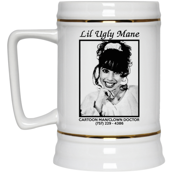 Lil Ugly Mane Cartoon Man Clown Doctor White Mug