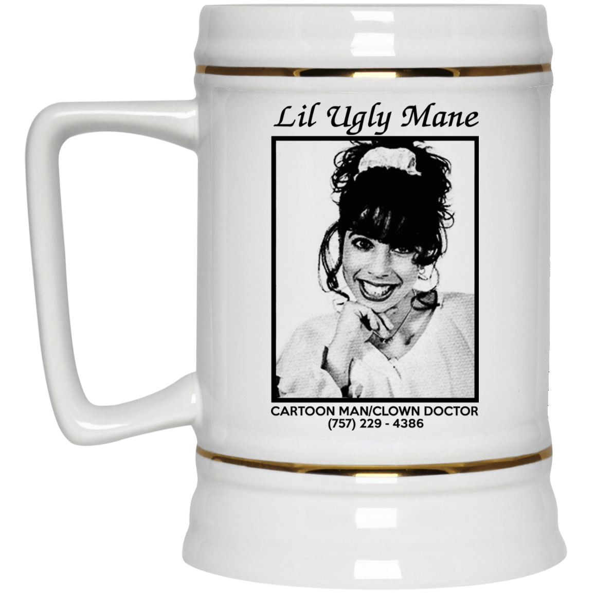 Lil Ugly Mane Cartoon Man Clown Doctor White Mug Lil Ugly Mane Cartoon Man Clown Doctor White Mug