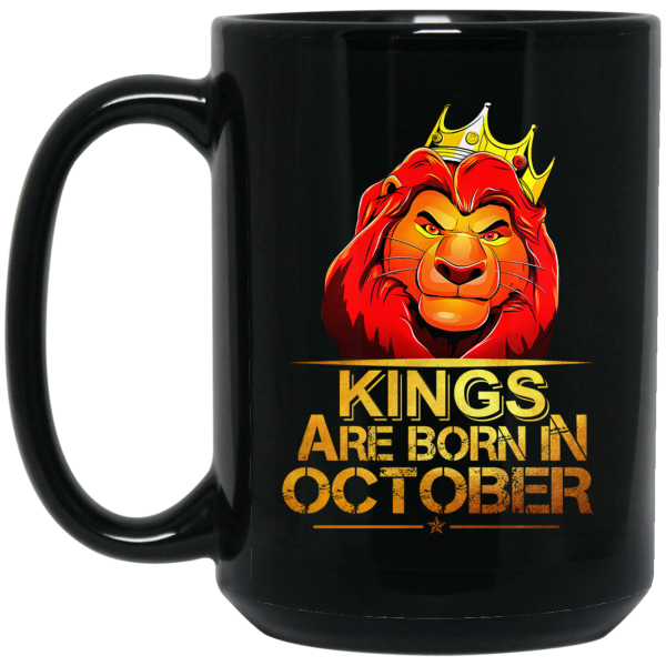 Lion King Are Born In October Mug