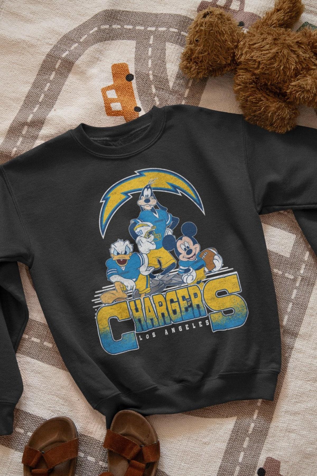 Los Angeles Chargers Disney Characters Swearshirt Best Fans Gifts - Apparel, Mug, Home Decor - Perfect Gift For Everyone Los Angeles Chargers Disney Characters Swearshirt Best Fans Gifts - Apparel, Mug, Home Decor - Perfect Gift For Everyone