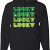 Lucky Charm Hoodie Lucky Repeat Text Hoodie