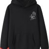 Lurking Class Hoodie Skull Wings Print Drawstring Pullover