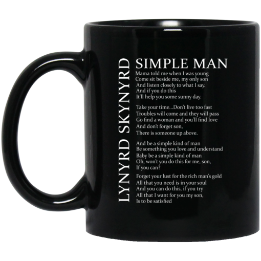 Lynyrd Skynyrd Simple Man Mug Lynyrd Skynyrd Simple Man Mug