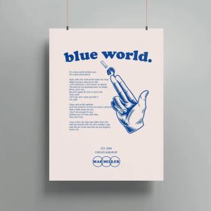 Mac Miller Circles Album Blue World Poster