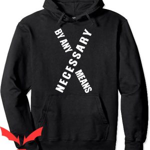 Malcolm X Hoodie By Any Means Malcolm Necessary Hoodie
