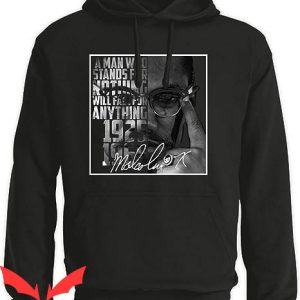 Malcolm X Hoodie Malcolm X Grunge Design Pouch Pocket Hoodie