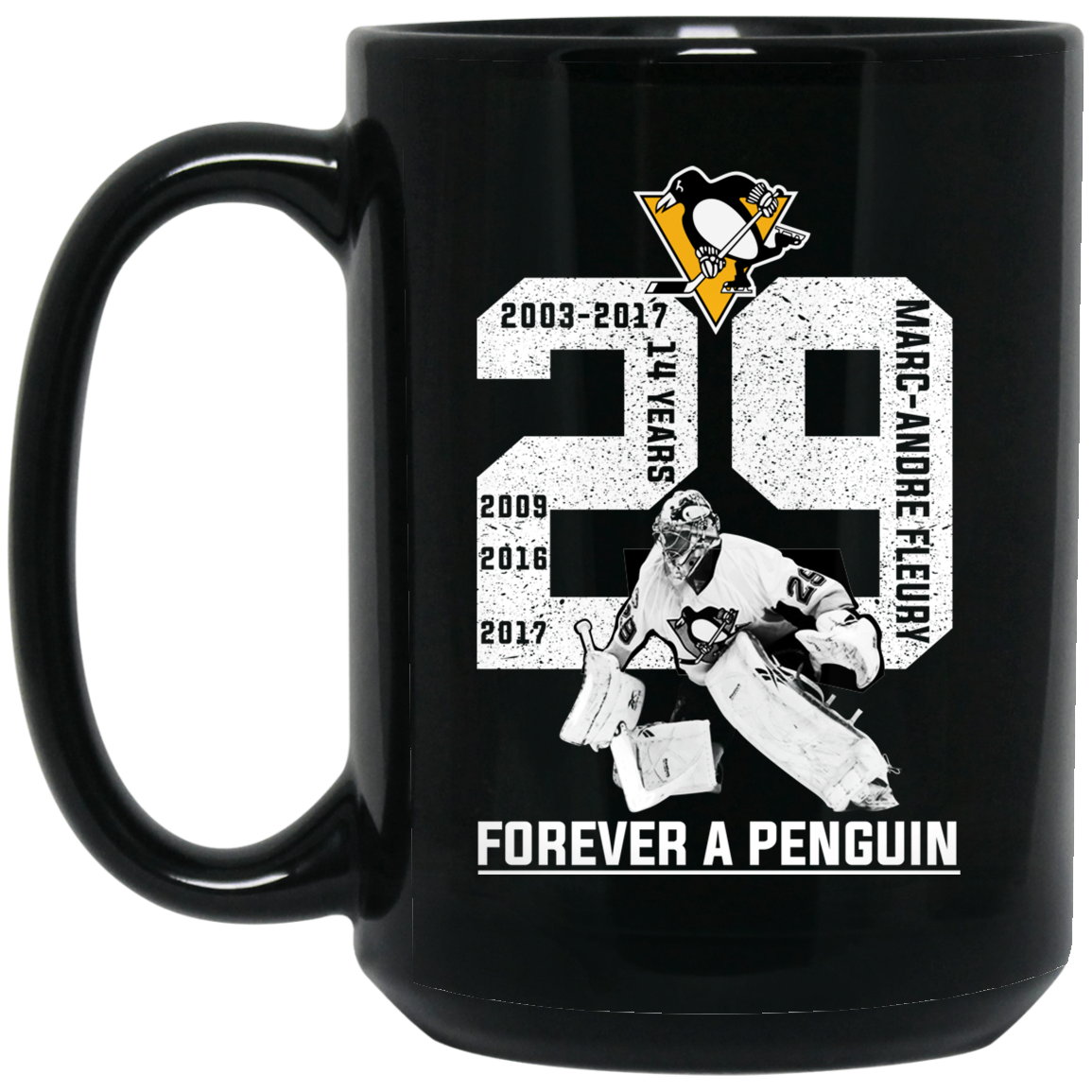 Marc Andre Fleury Forever A Penguin Mug Marc Andre Fleury Forever A Penguin Mug