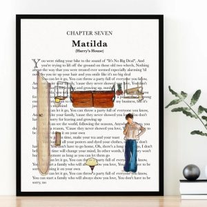 Matilda Watercolor Harry ‘s House Poster