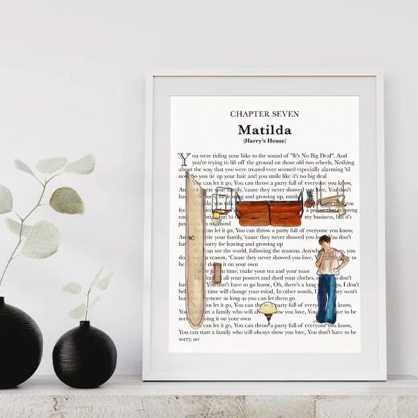 Matilda Watercolor Harry ‘s House Poster