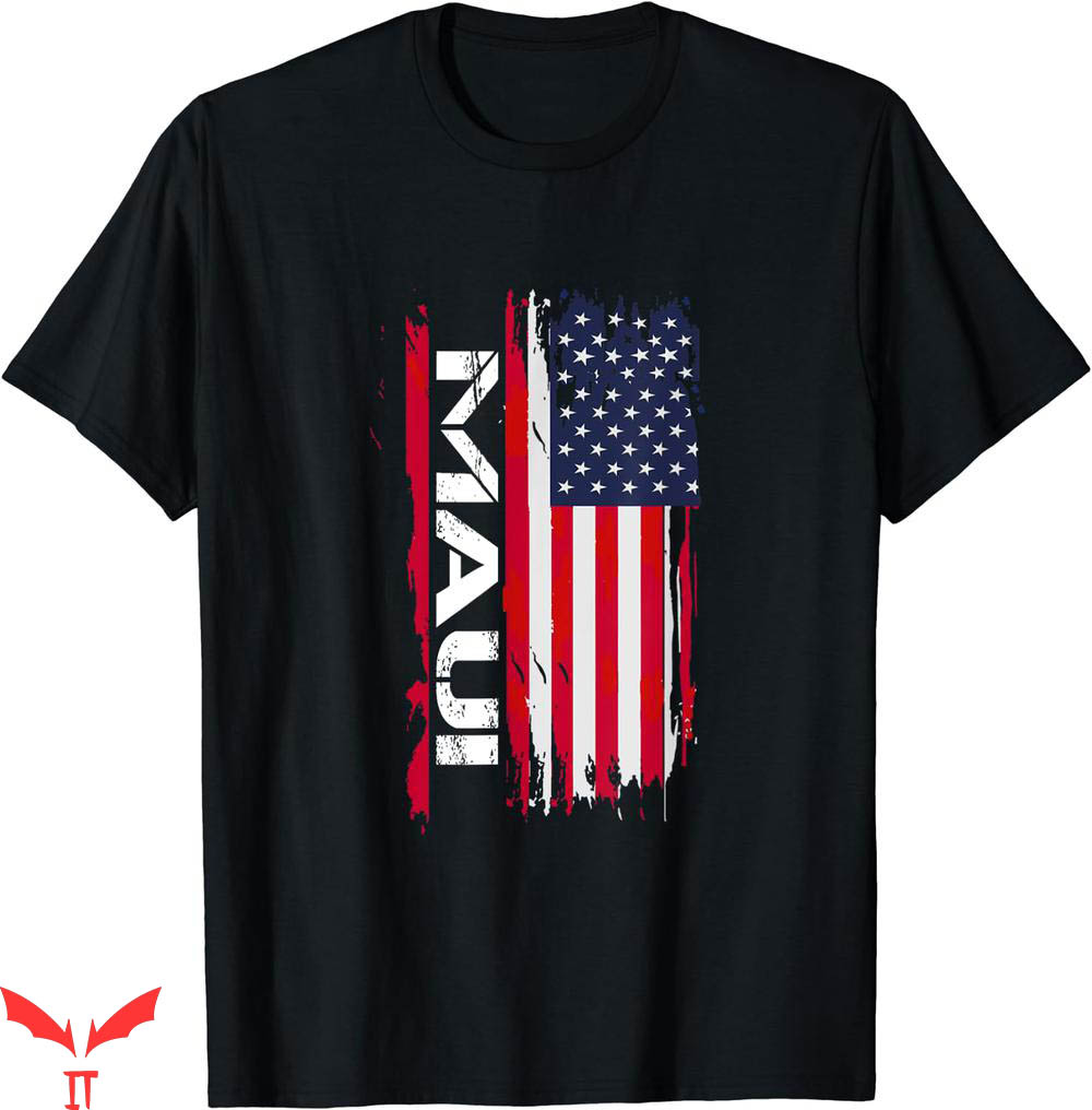 Maui Strong Fundraiser T-shirt Maui USA Flag T-shirt Maui Strong Fundraiser T-shirt Maui USA Flag T-shirt
