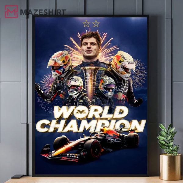 Max Verstappen Champion 2022 Red Bull Racing F1 Best Poster