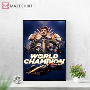 Max Verstappen Champion 2022 Red Bull Racing F1 Best Poster
