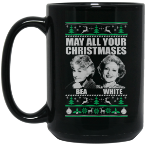 May All Your Christmases Bea White Mug