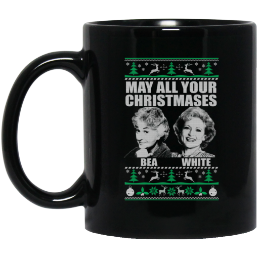 May All Your Christmases Bea White Mug May All Your Christmases Bea White Mug